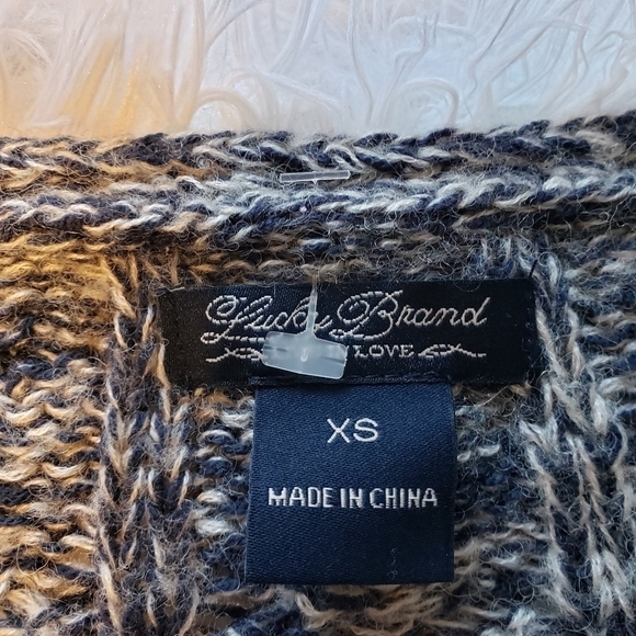 Lucky Brand Wool Cable Knit Sweater - Picture 7 of 8